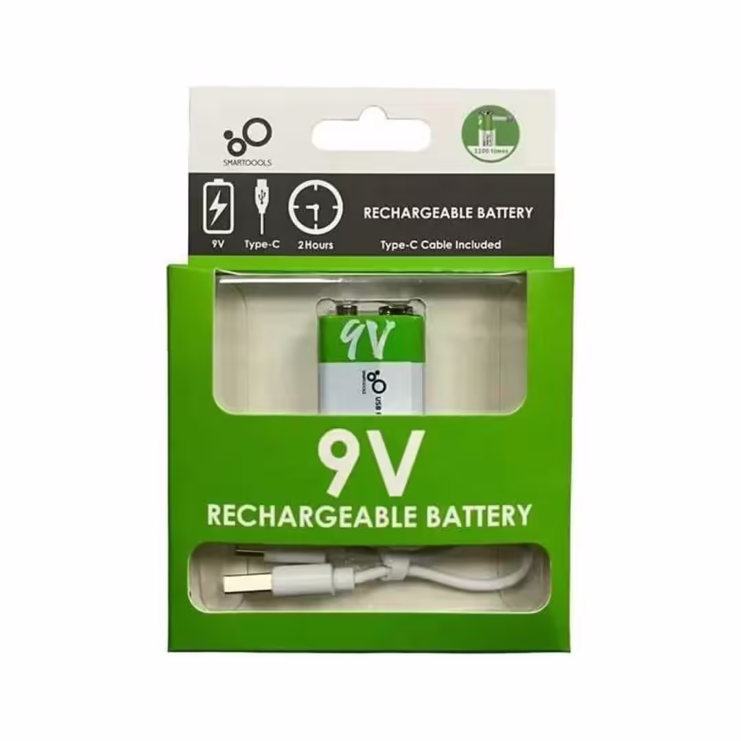 Bateria De 9 Voltios USB Recargable