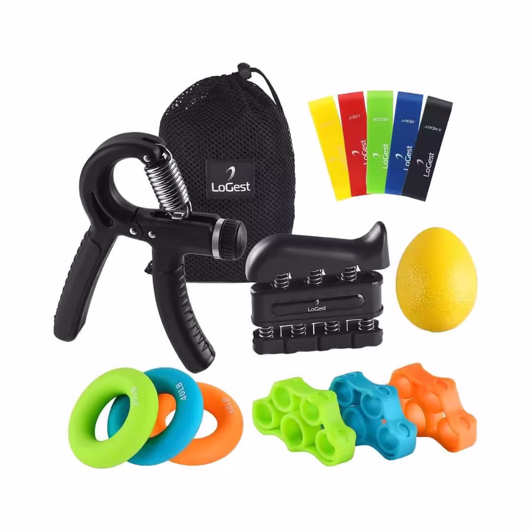 Kit Para Fortalecimiento de Mano y Antebrazo de 14 Piezas