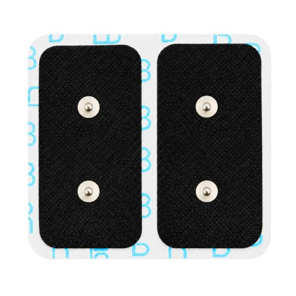 Paquete de 2 Electrodos 5x10cm Compatibles para Compex - 2 Botones